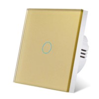 Сенсорный выключатель золотой Wi-Fi 220 Вольт UD017 Сенсорный выключатель золотой Wi-Fi 220 Вольт UD017