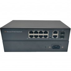 Коммутатор PoE 8 портов +2 uplink+2SFP 10/100/1000 Мбит/с POE012 Коммутатор PoE 8 портов +2 uplink+2SFP 10/100/1000 Мбит/с POE012
